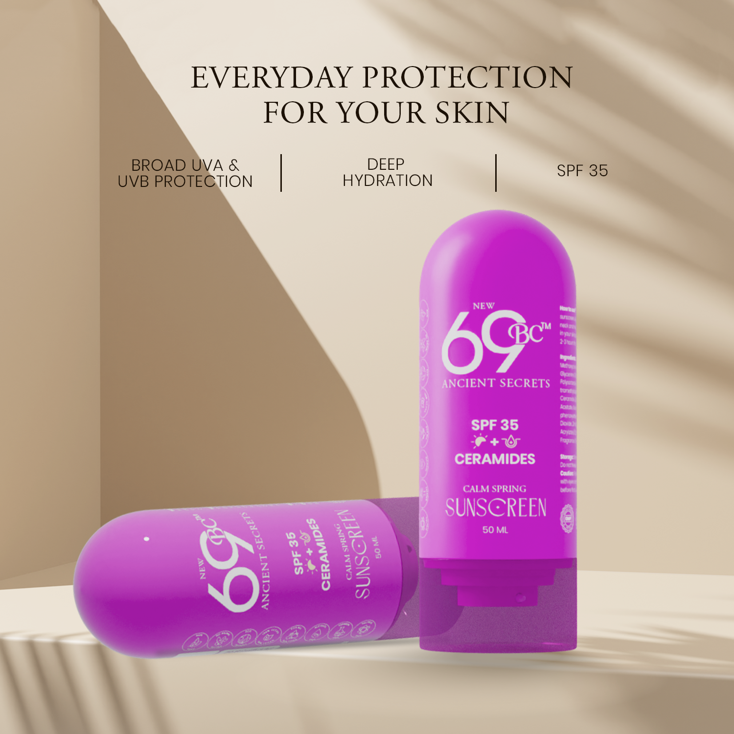SPF 35 + Ceramide, Calm Spring Sunscreen 50ml
