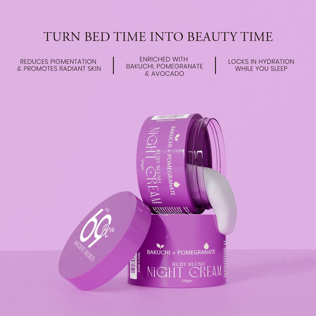 Bakuchi + Pomegranate, Ruby Blush Night Cream 50 ML