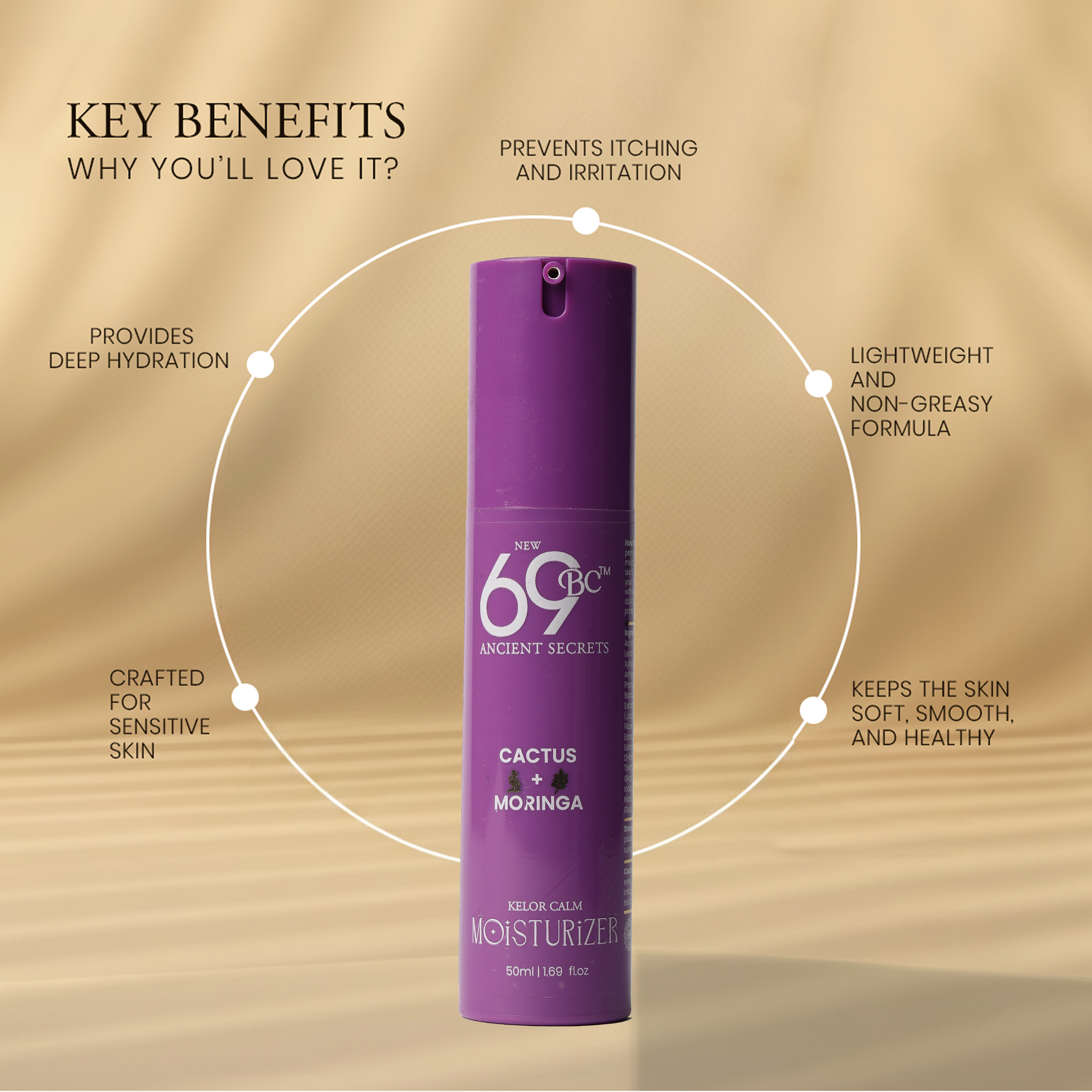 Deep Hydration for skin face wash with Cactus and moringa | 50ml